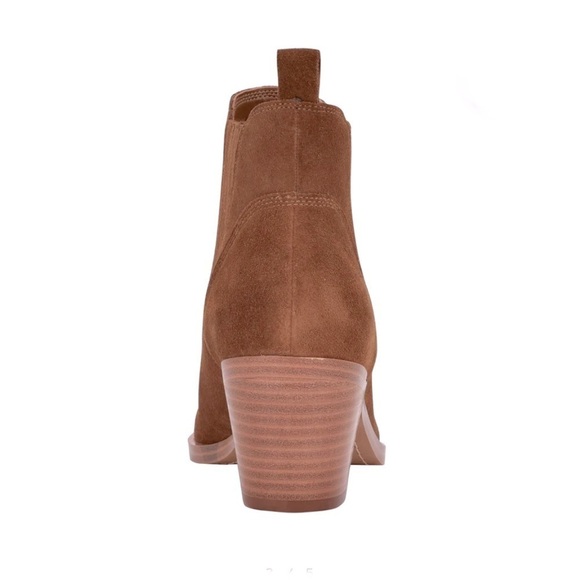 Marc Fisher Women’s Teona Pointy Toe Chelsea Leather Suede Bootie Size 10 NWT - Picture 3 of 8